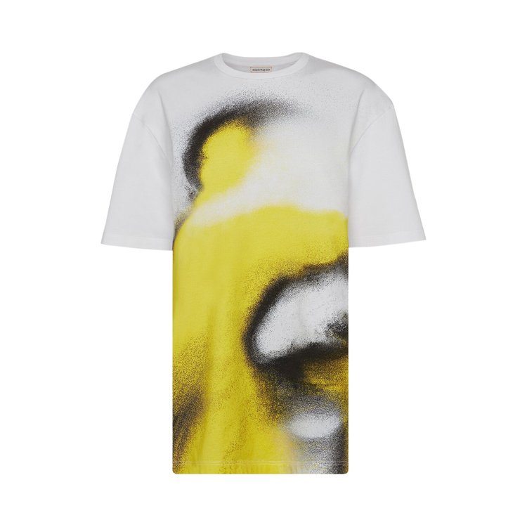Alexander McQueen T-Shirt 'White/Acid Yellow'