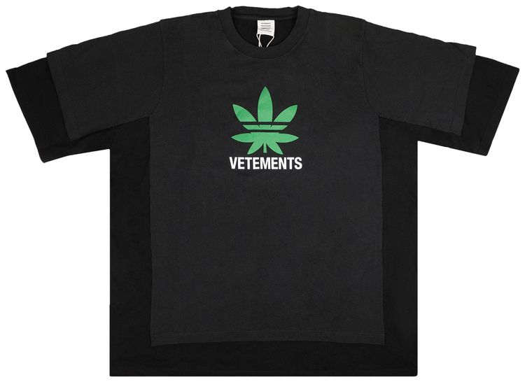 Vetements Double T Shirt Maria Black