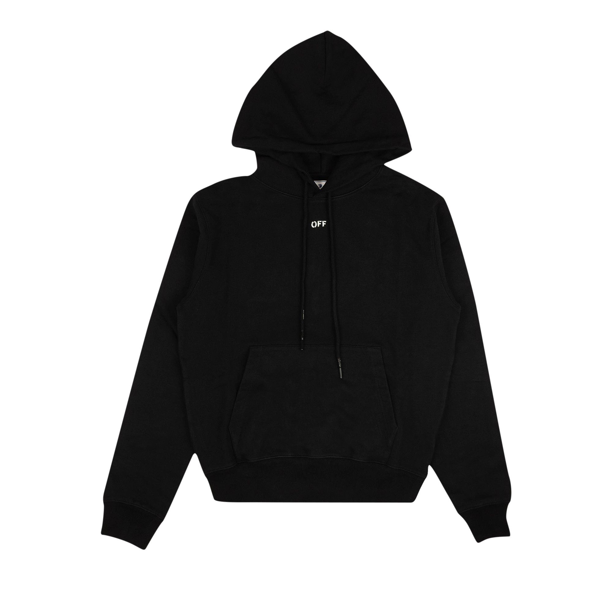 Buy Off White Stencil Slim Hoodie Black OMBB034E20FLE0041001 GOAT UK