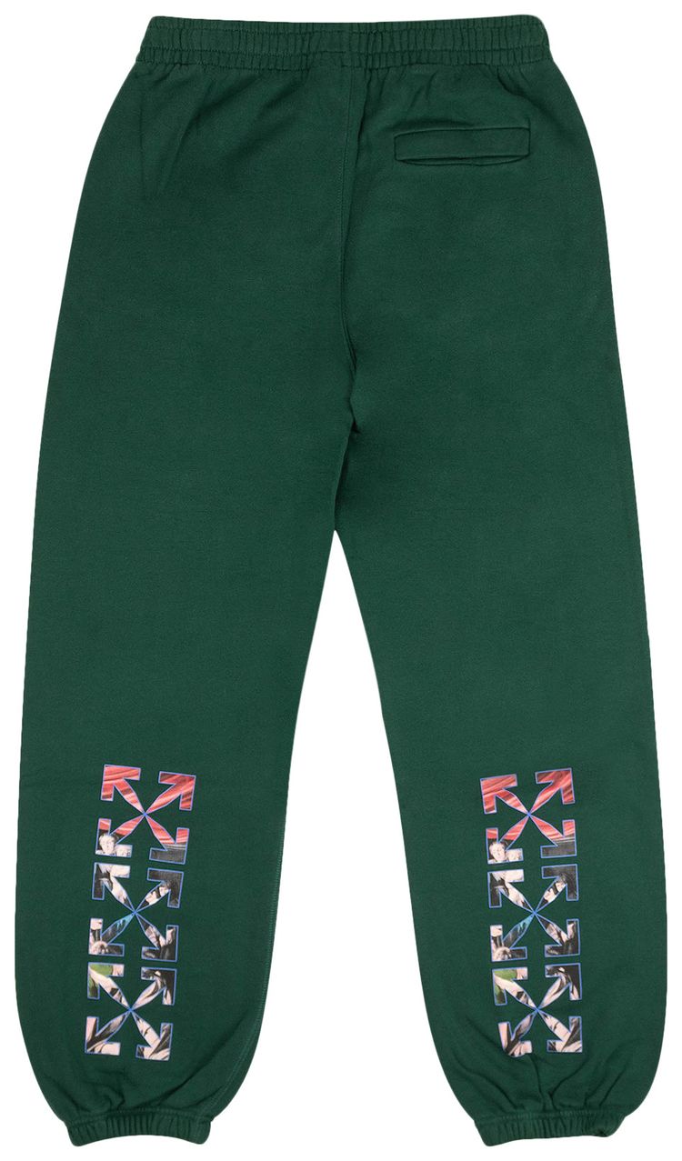 Off White Caravaggio Paint Sweatpant GreenWhite