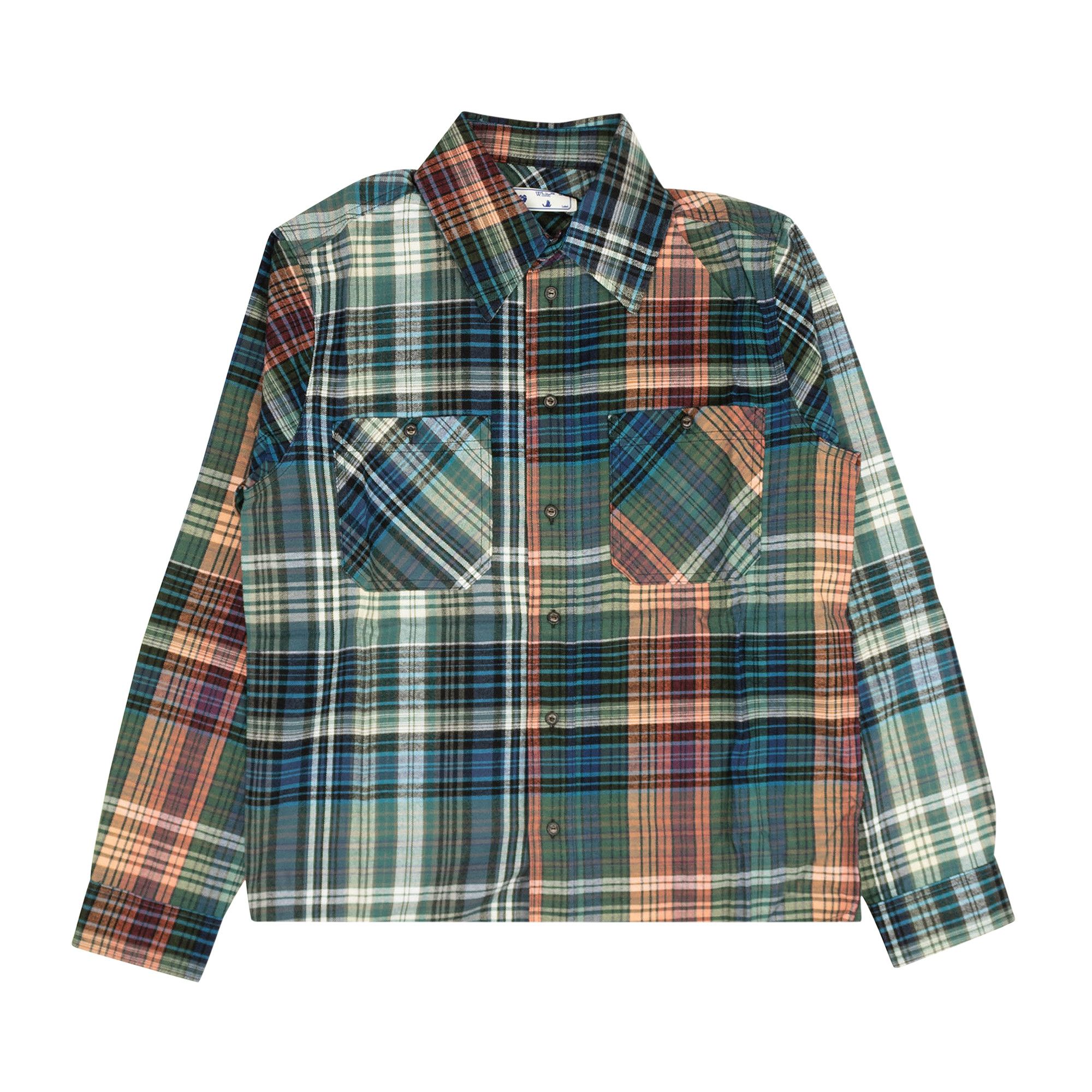 Off white stencil flannel sales