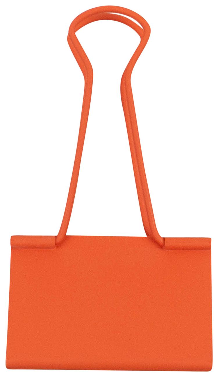 Off White Clip Binder Orange