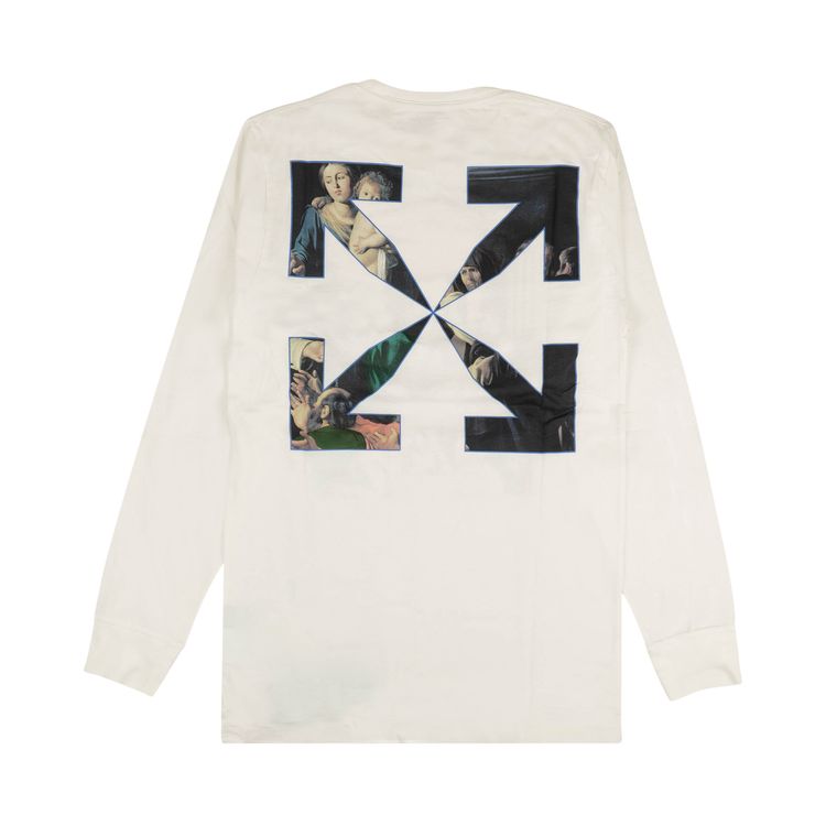 Off White Caravaggio Painting Long Sleeve Tee White