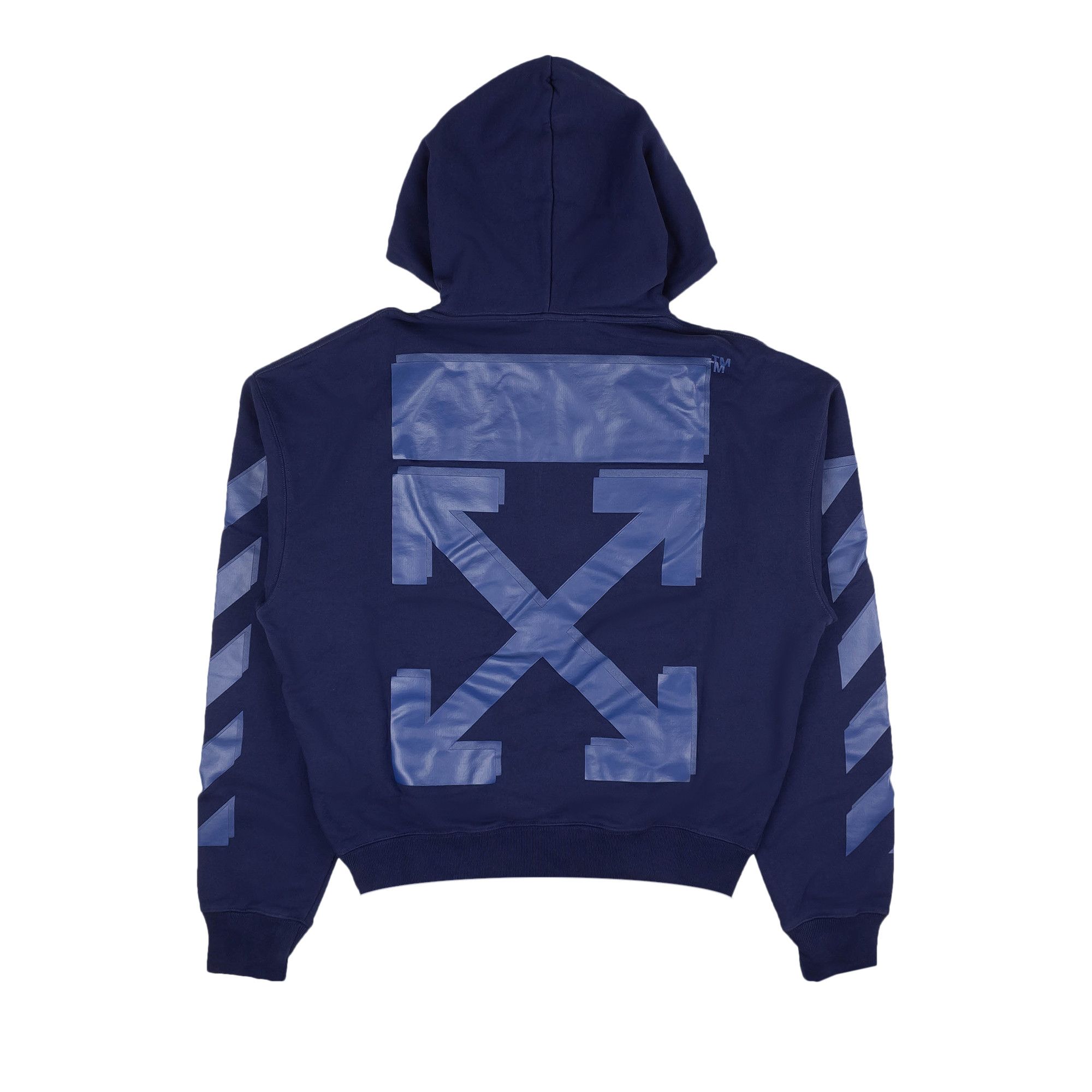 Buy Off-White Rubber Arrow Over Hoodie 'Blue/Blue
