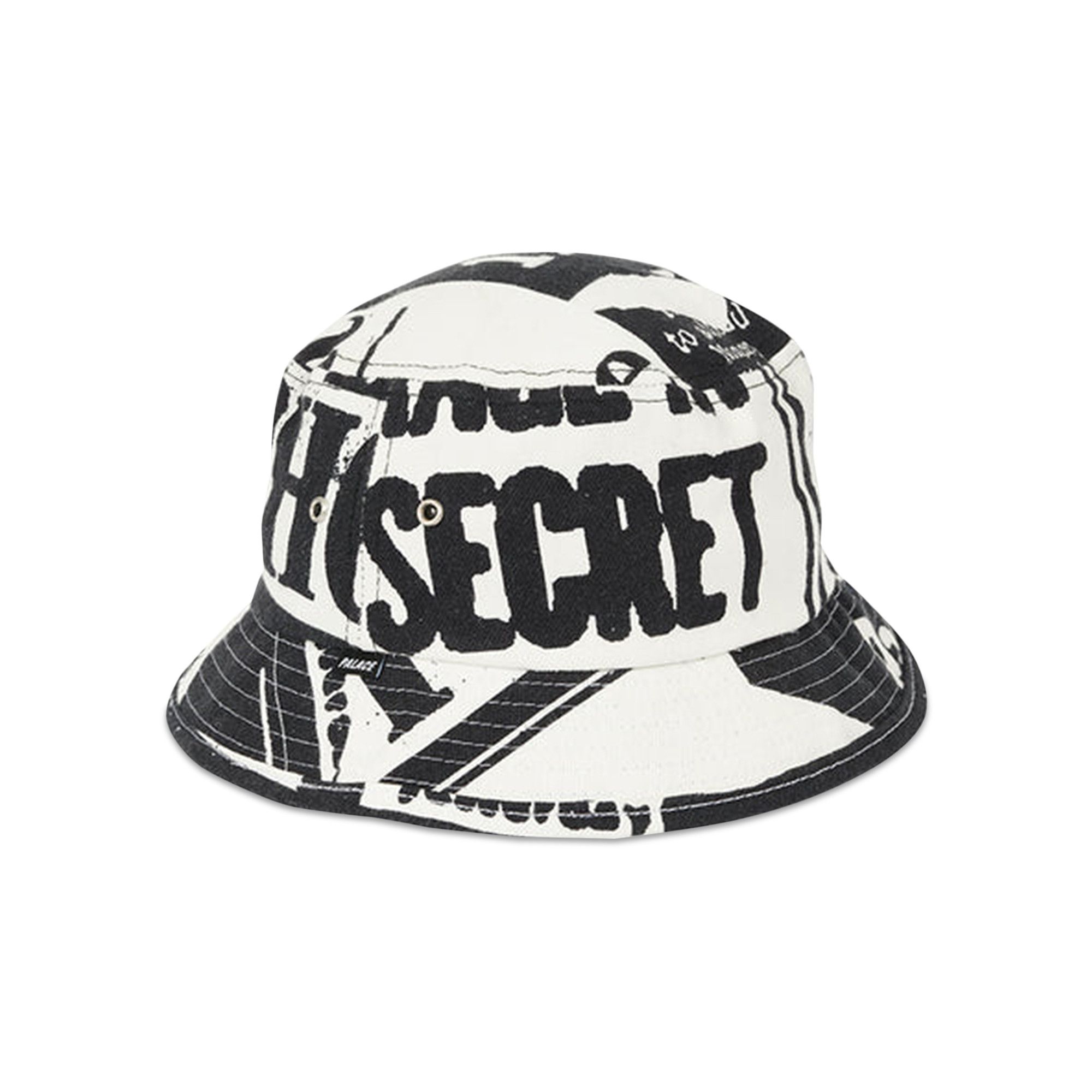 Buy Palace Tabloid Denim Bucket Hat 'Black' - P23H137 | GOAT CA