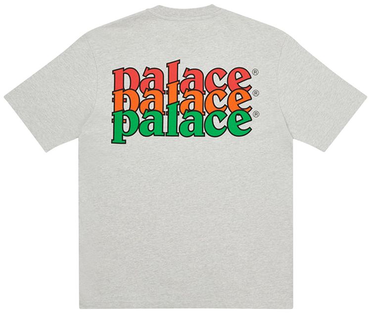 Palace Quality T Shirt Grey Marl