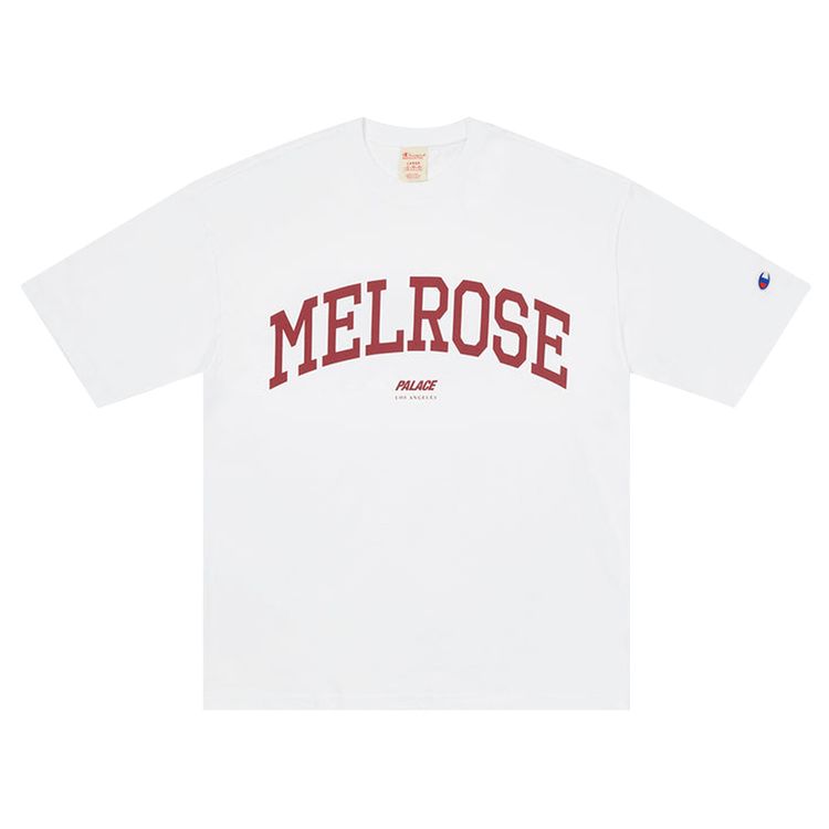 Palace x Champion Shop T Shirt Los Angeles White