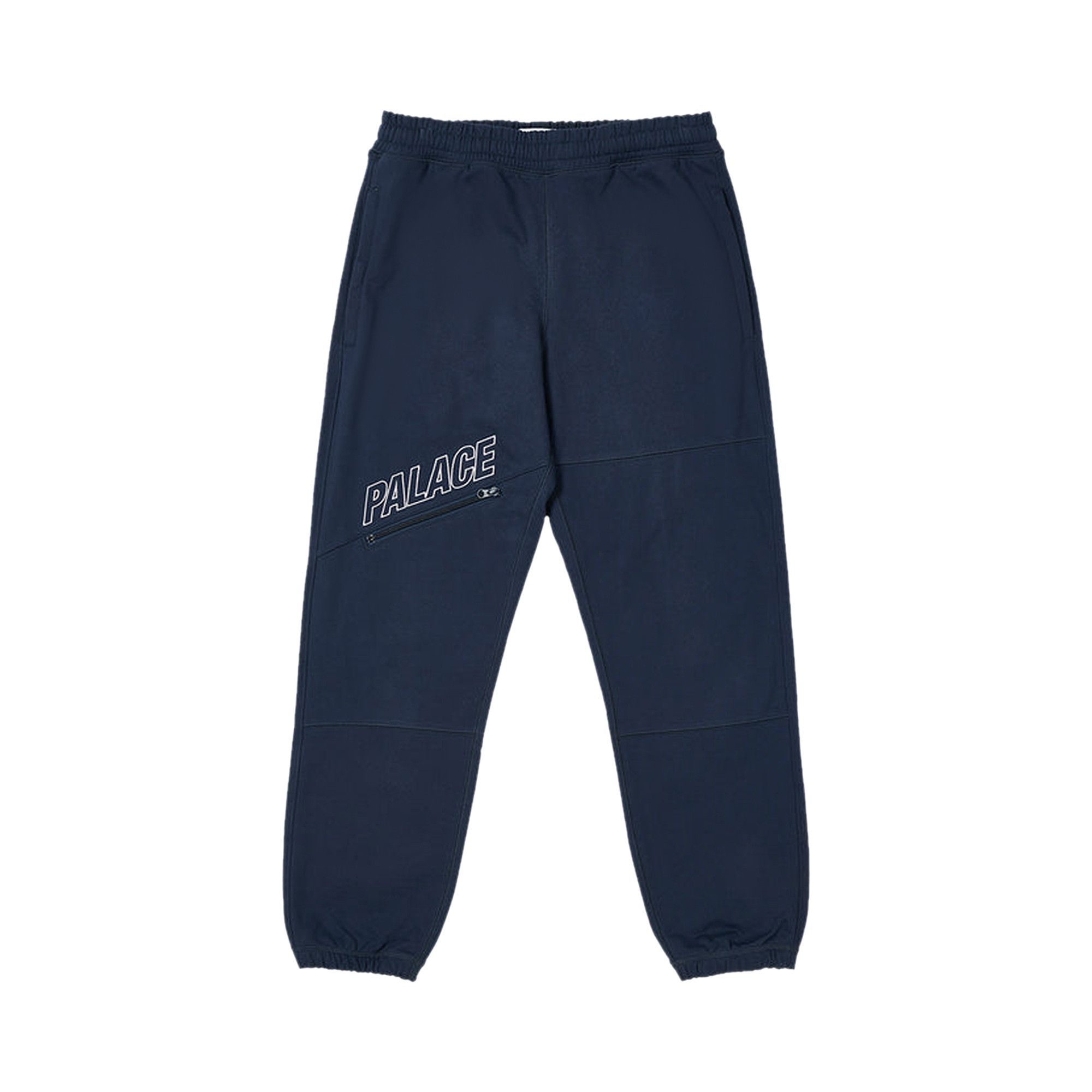 Palace Slant Zip Joggers Blue