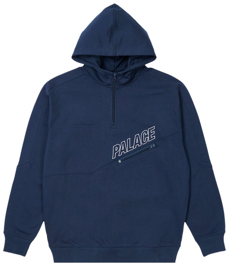 Palace Zip Hood Blue