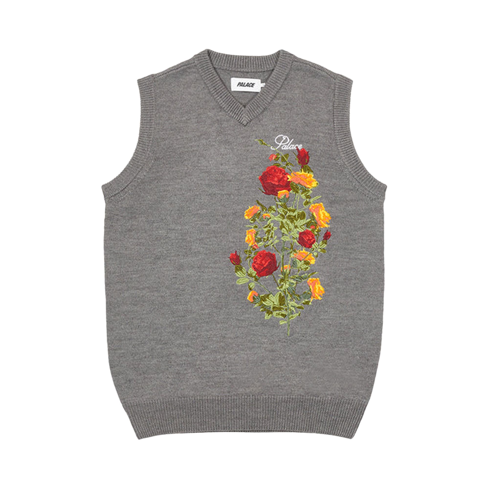新製品情報も満載 Palace Buy Rose GOAT | P23KW010 - 'Grey' Vest Knit トップス
