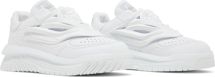 Versace Odissea Caged Rubber Medusa Sneaker Triple White