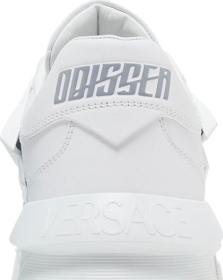 Versace Odissea Caged Rubber Medusa Sneaker Triple White