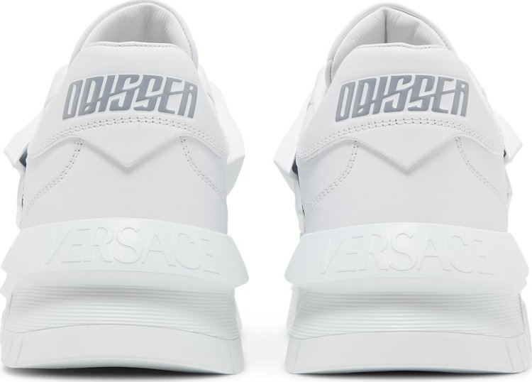 Versace Odissea Caged Rubber Medusa Sneaker Triple White