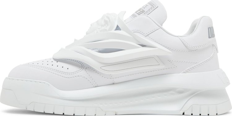 Versace Odissea Caged Rubber Medusa Sneaker Triple White