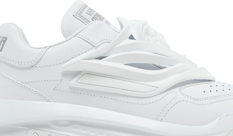 Versace Odissea Caged Rubber Medusa Sneaker Triple White