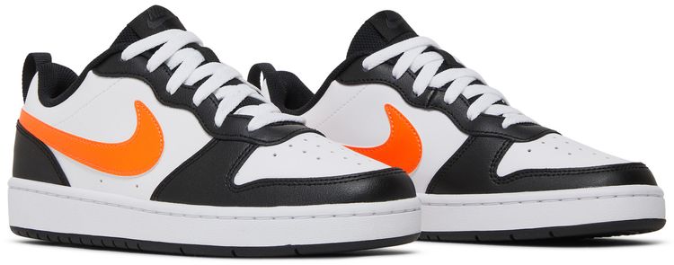 Court Borough Low 2 GS White Black Orange