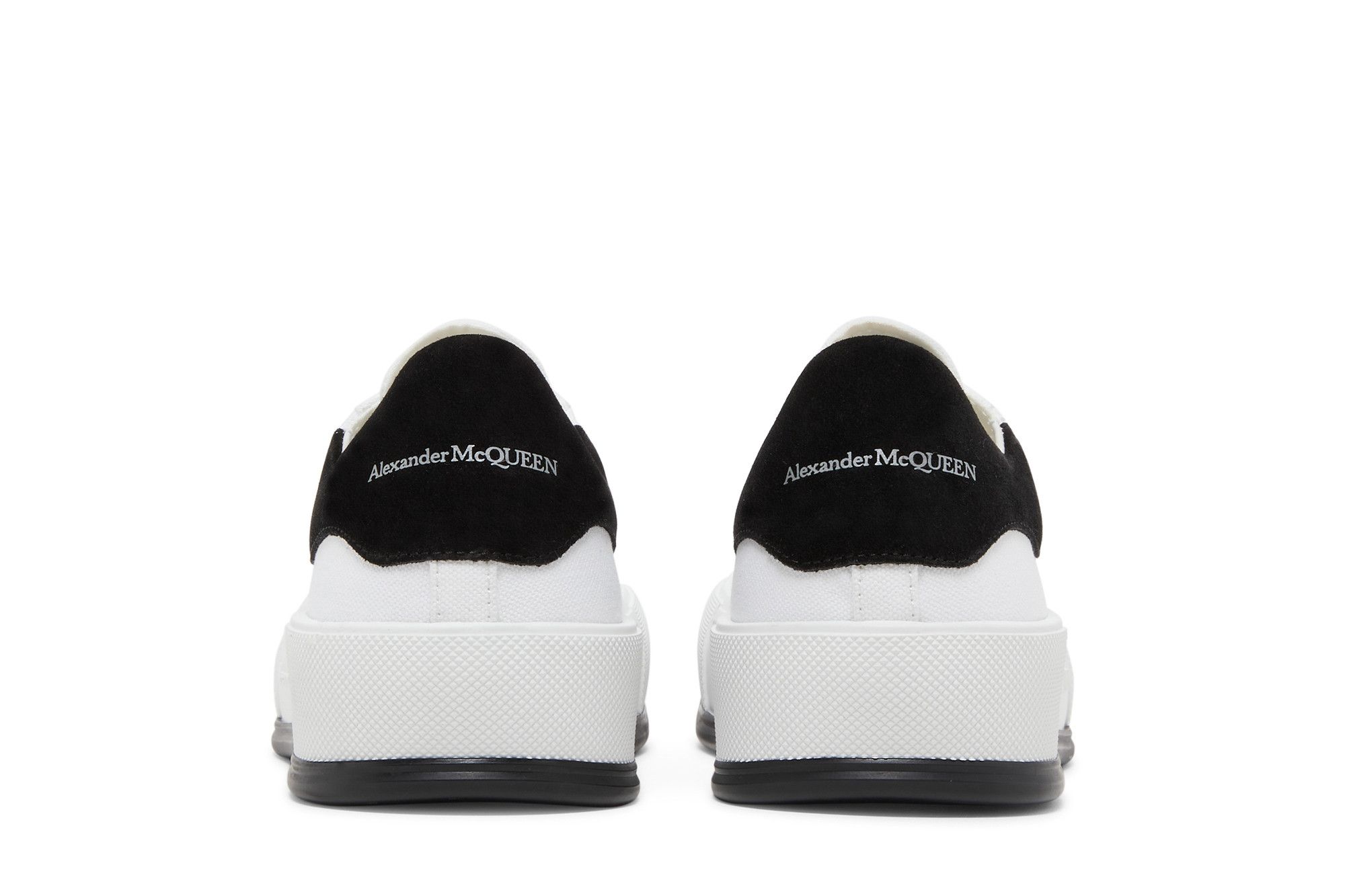 Buy Alexander McQueen Deck Plimsoll Low 'White Black