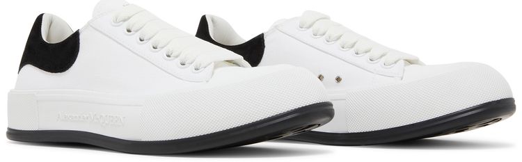 Alexander McQueen Deck Plimsoll Low White Black