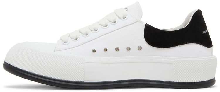 Alexander McQueen Deck Plimsoll Low White Black