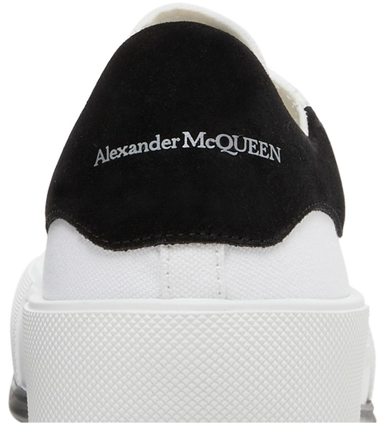 Alexander McQueen Deck Plimsoll Low White Black