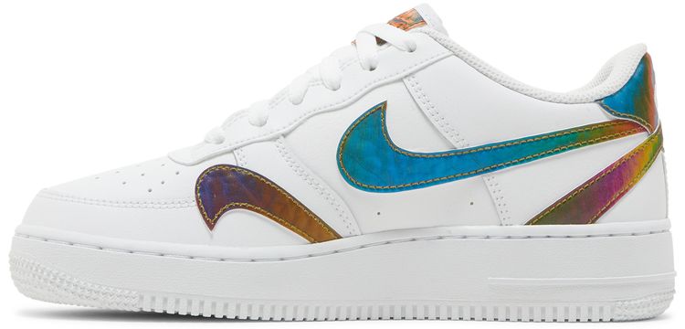 Air Jordan Air Force 1 LV8 2 GS Misplaced Swooshes   White Multi