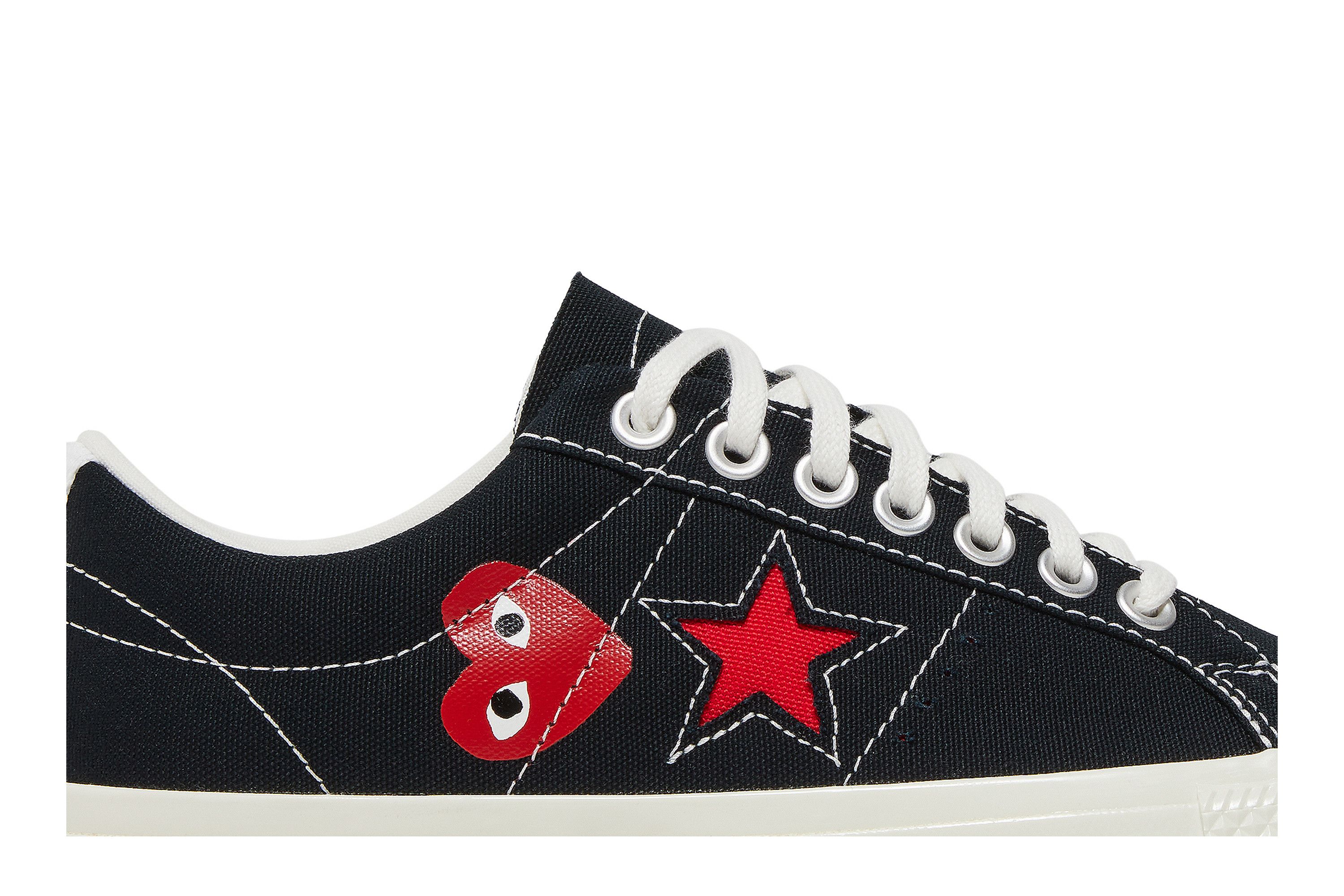 Size 3.0 Comme des Garçons Play x One Star 'Black White'