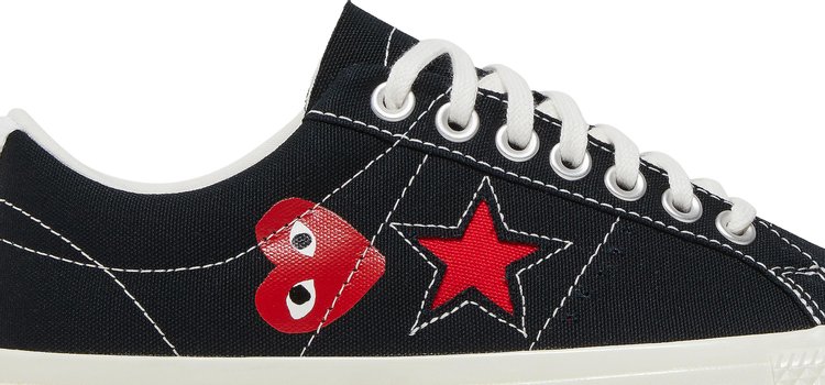 Comme des Garcons Play x One Star Black White