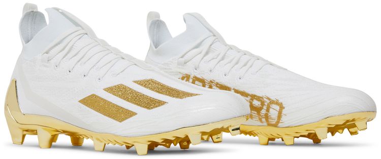 Adizero Cleats Primeknit White Gold Metallic