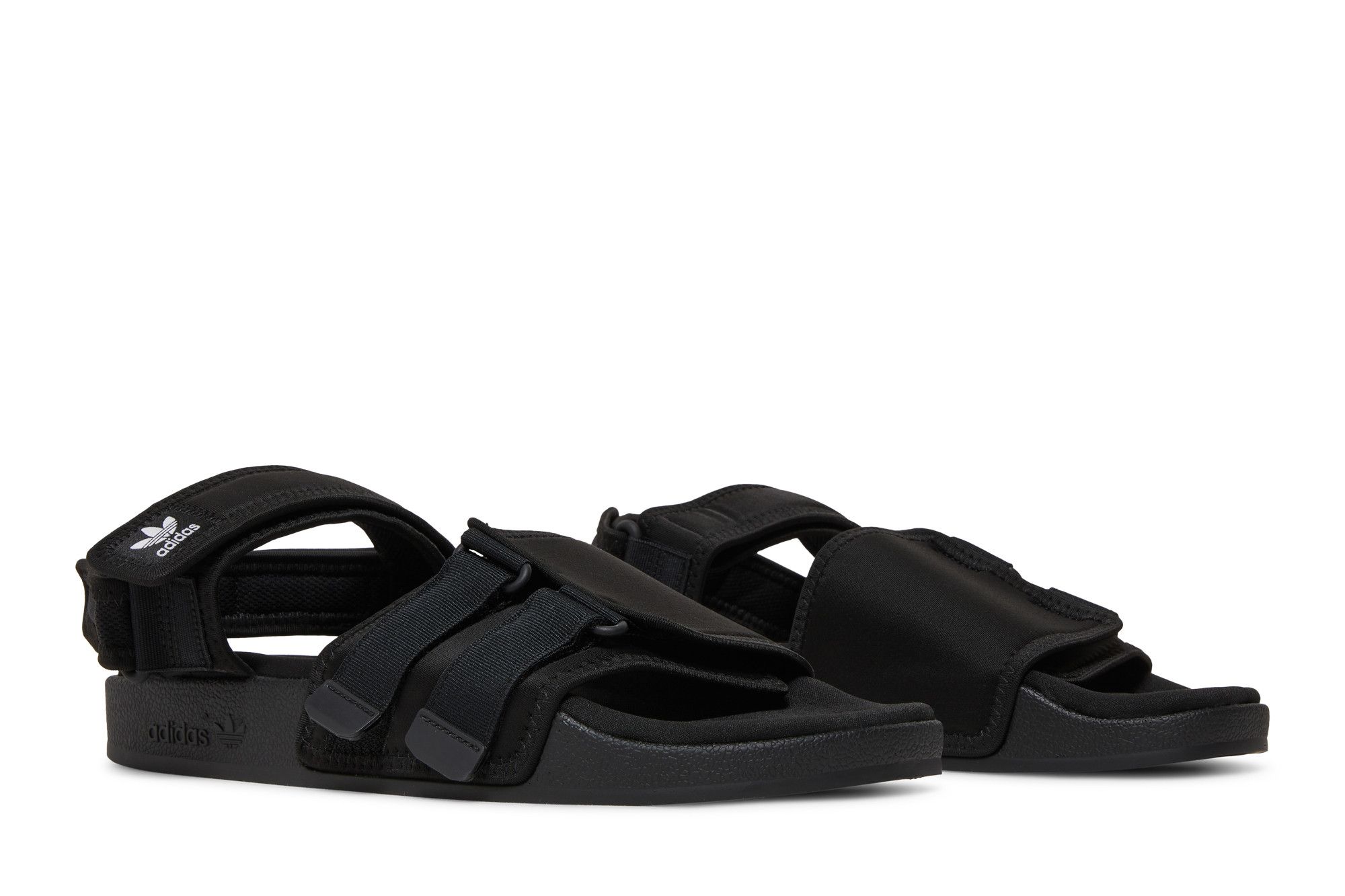 Size 4.0 Adilette Sandal Black White