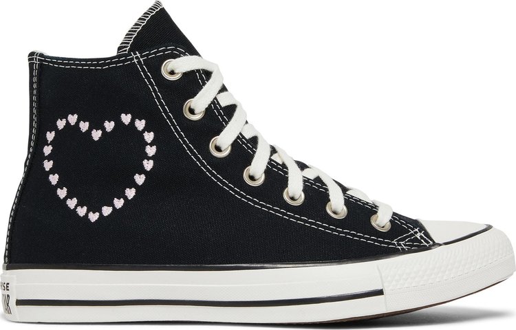 Converse Chuck Taylor All Star Heart Embroidery Sneakers in White