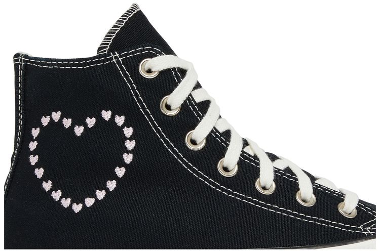 Converse Wmns Chuck Taylor All Star High Embroidered Hearts   Black