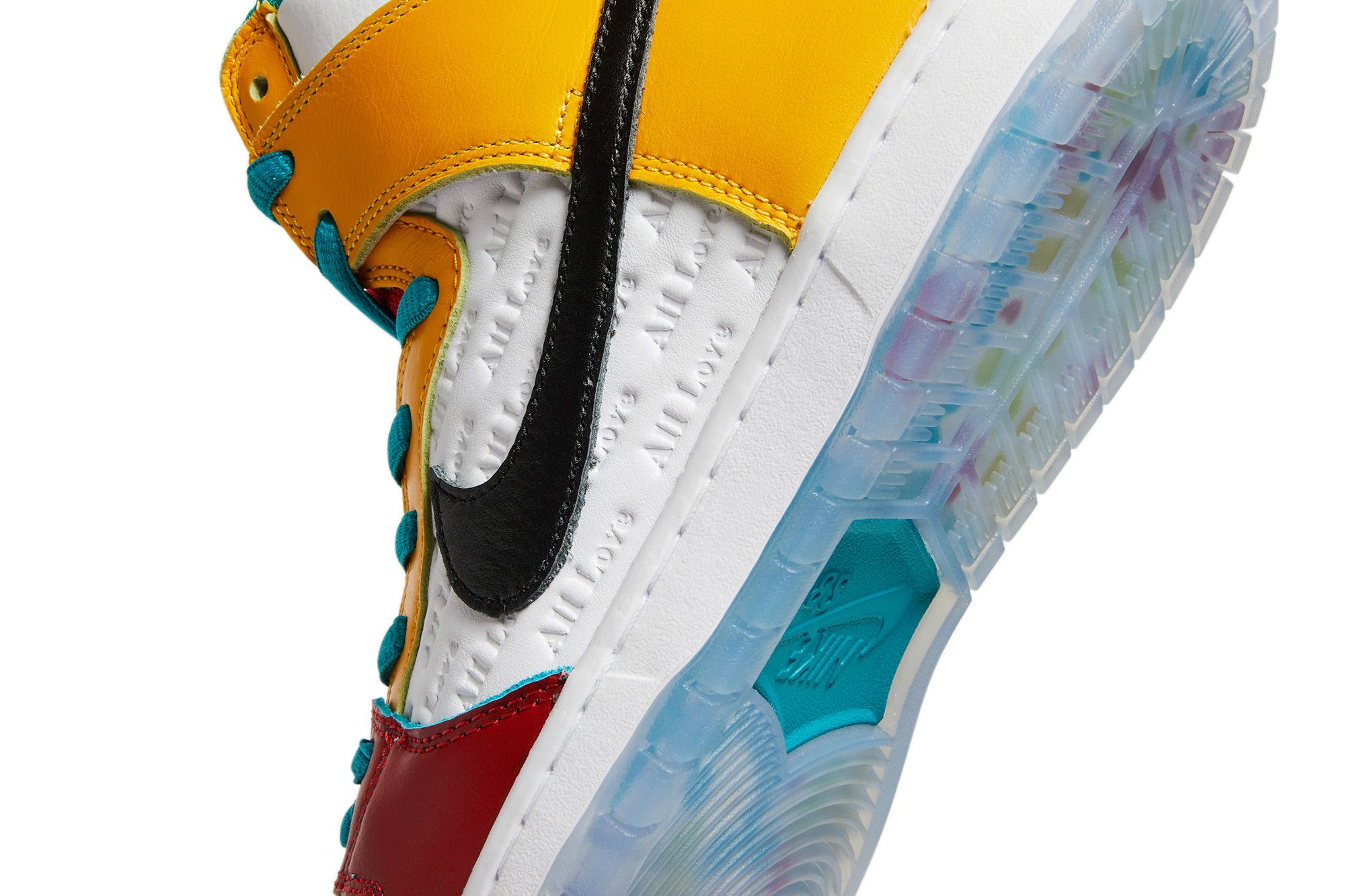 Size 10.0 froSkate x Dunk High SB 'All Love No Hate'