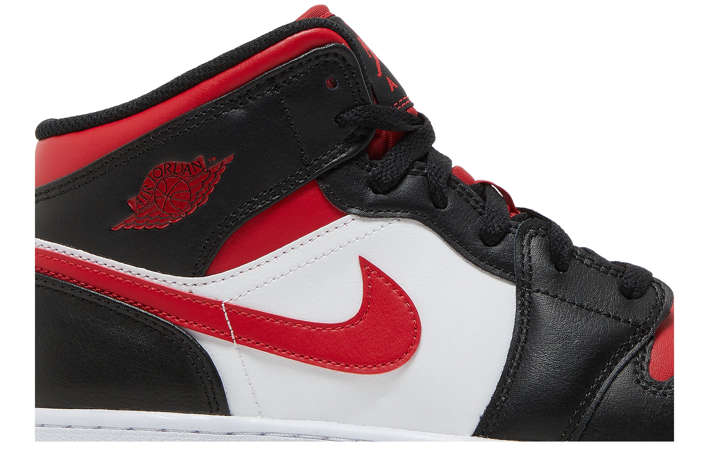 Air Jordan 1 Mid Red Chicago Black Toe - New Size 6.5y GS Ships ASAP | eBay