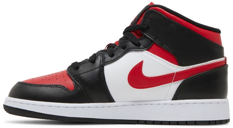 Air Jordan 1 Mid GS Black Fire Red