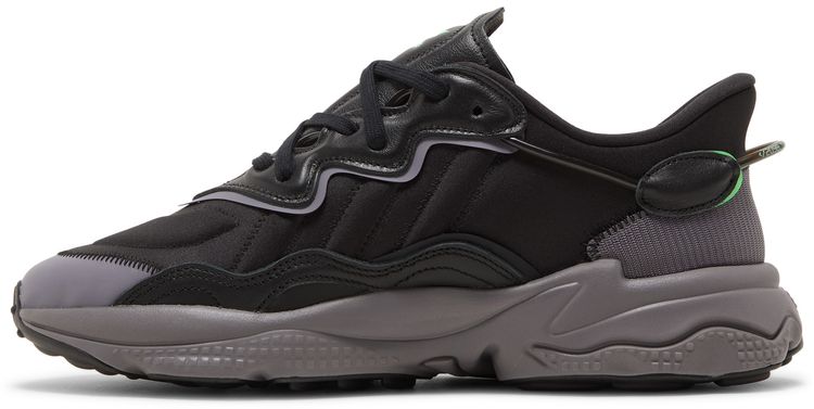 Adidas Ozweego Black Charcoal Screaming Green