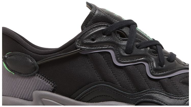 Adidas Ozweego Black Charcoal Screaming Green