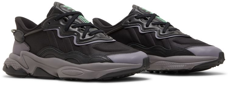 Adidas Ozweego Black Charcoal Screaming Green
