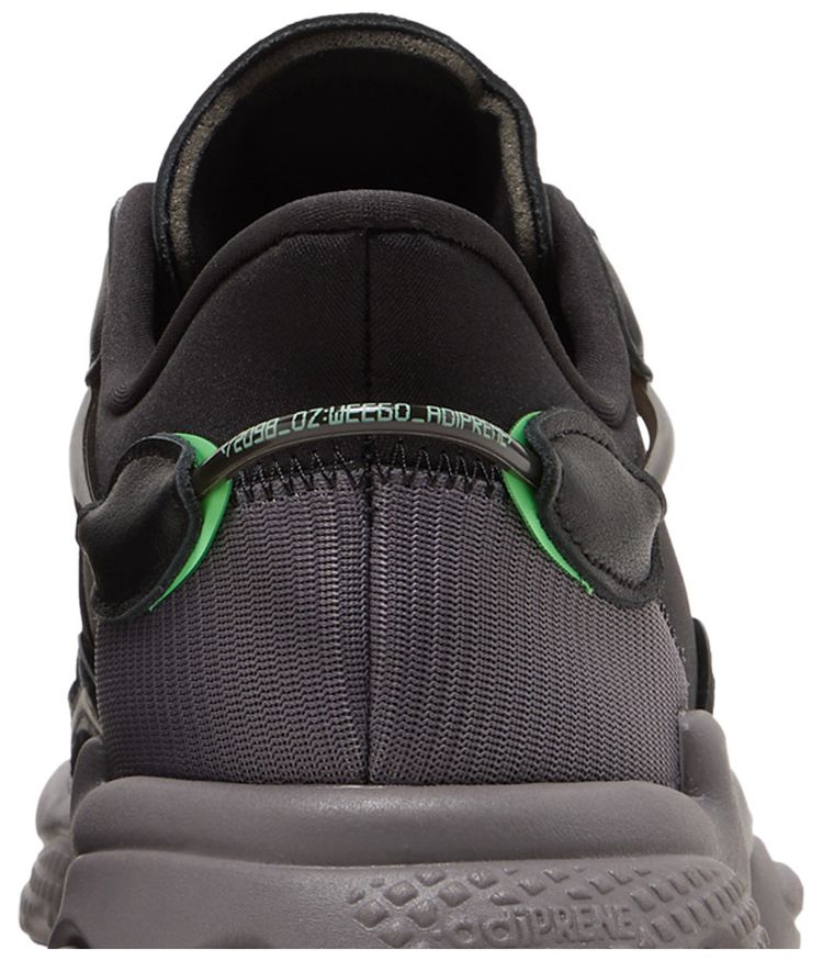 Adidas Ozweego Black Charcoal Screaming Green