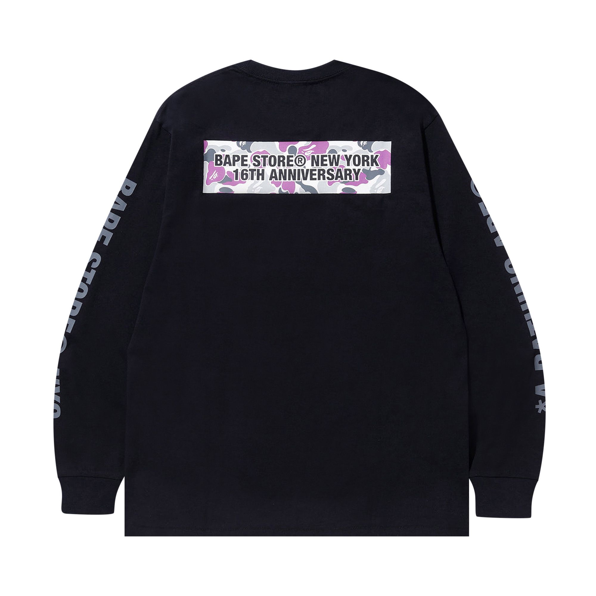 Buy BAPE New York 16th Anniv. Mercer Long-Sleeve Tee 'Black