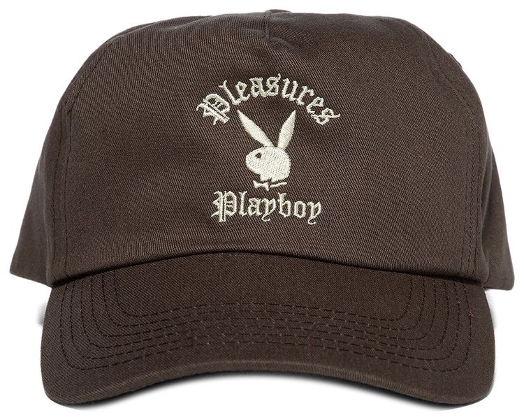 Pleasures x Playboy Invite Strapback Hat Brown