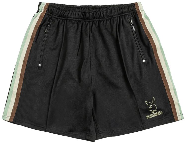Pleasures x Playboy Wicked Track Shorts Black