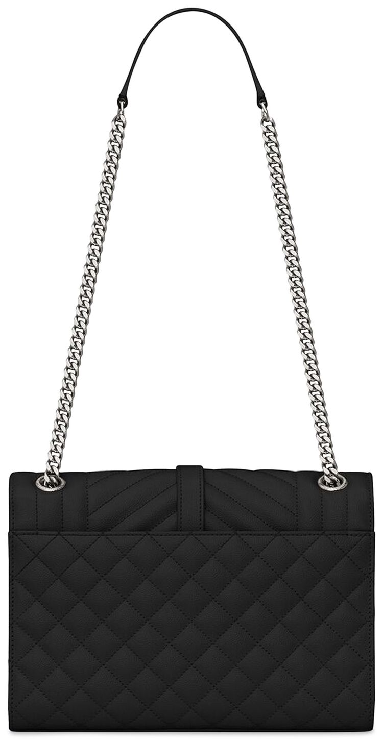 Saint Laurent Envelope Medium Chain Bag Noir