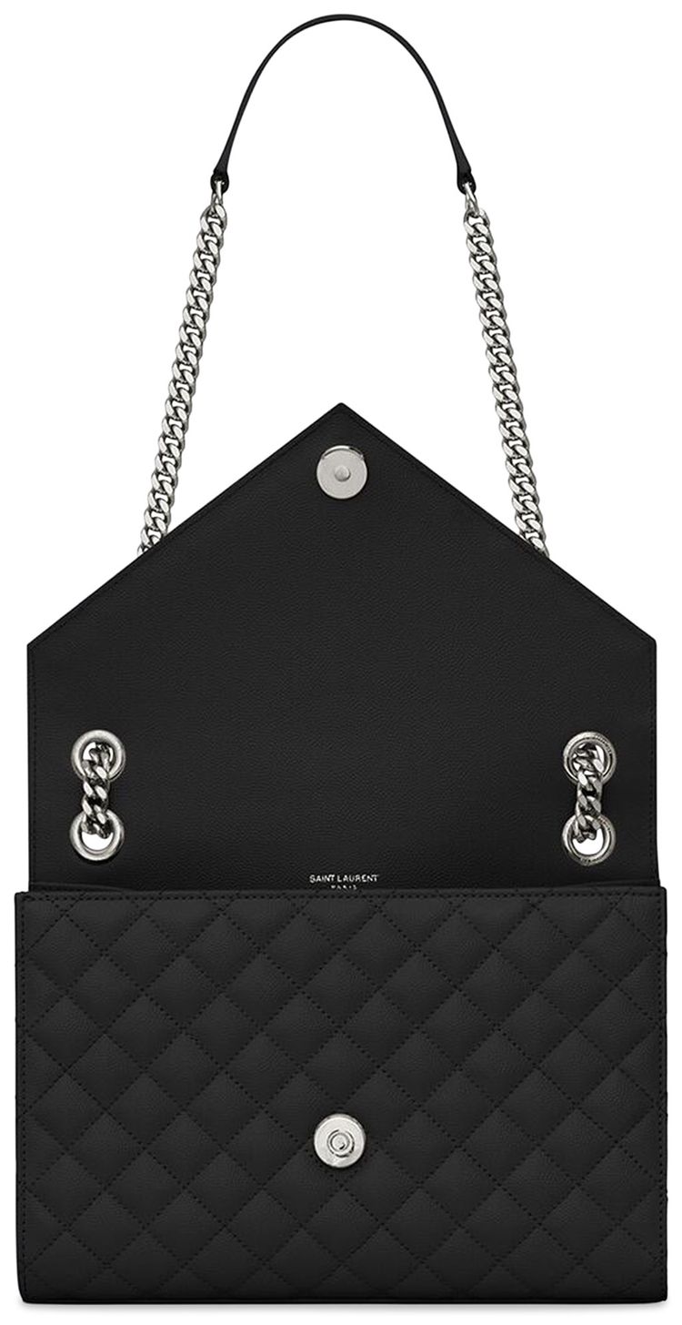 Saint Laurent Envelope Medium Chain Bag Noir