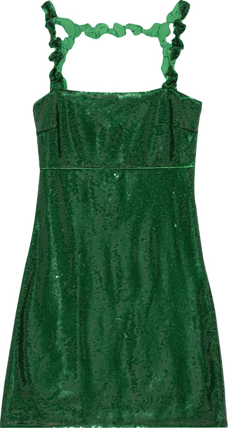 GANNI Sequins Dress F7335 'Kelly Green'
