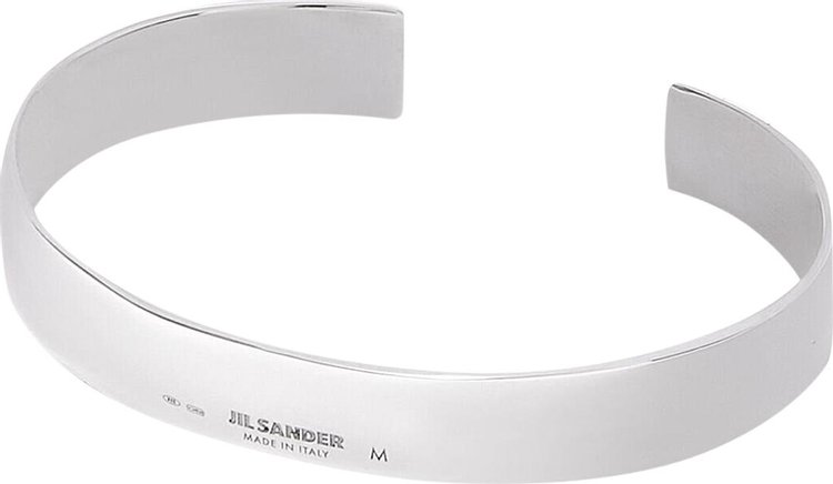 Jil Sander Handcrafted Bracelet Silver