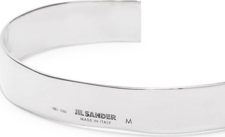 Jil Sander Handcrafted Bracelet Silver