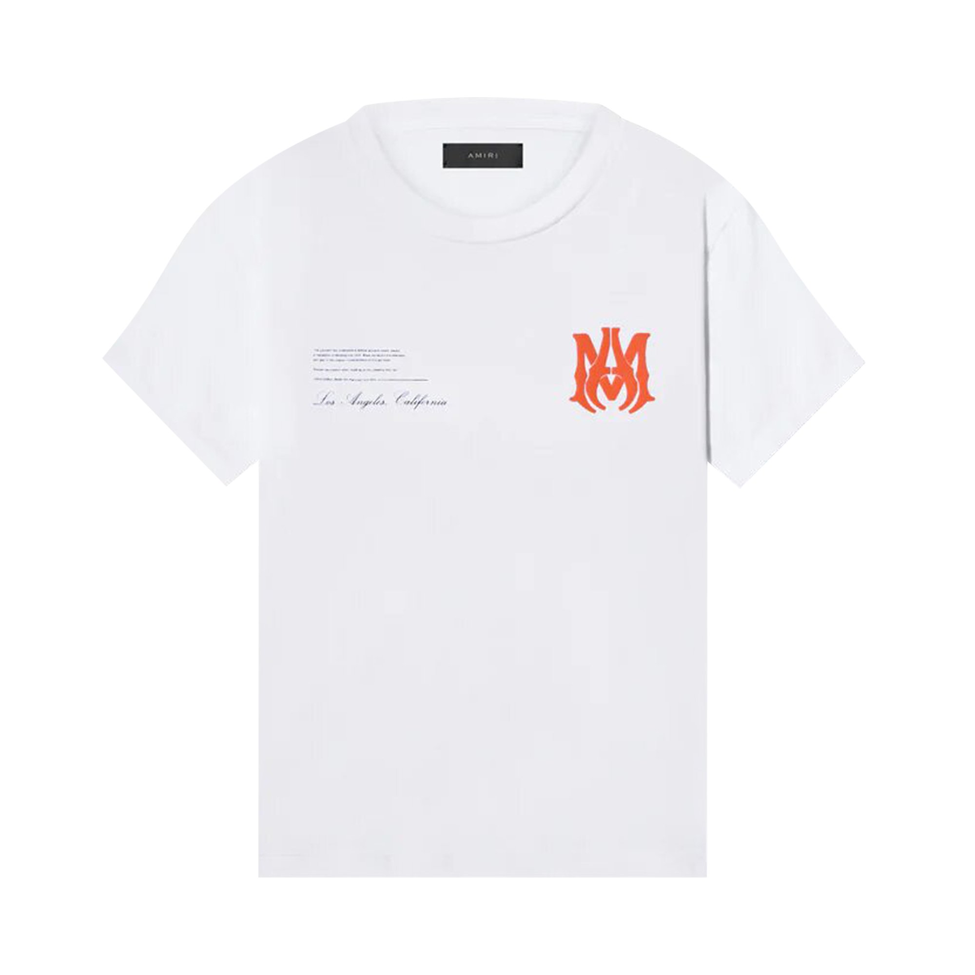 Amiri Military Specs Stencil Tee 'White' | GOAT