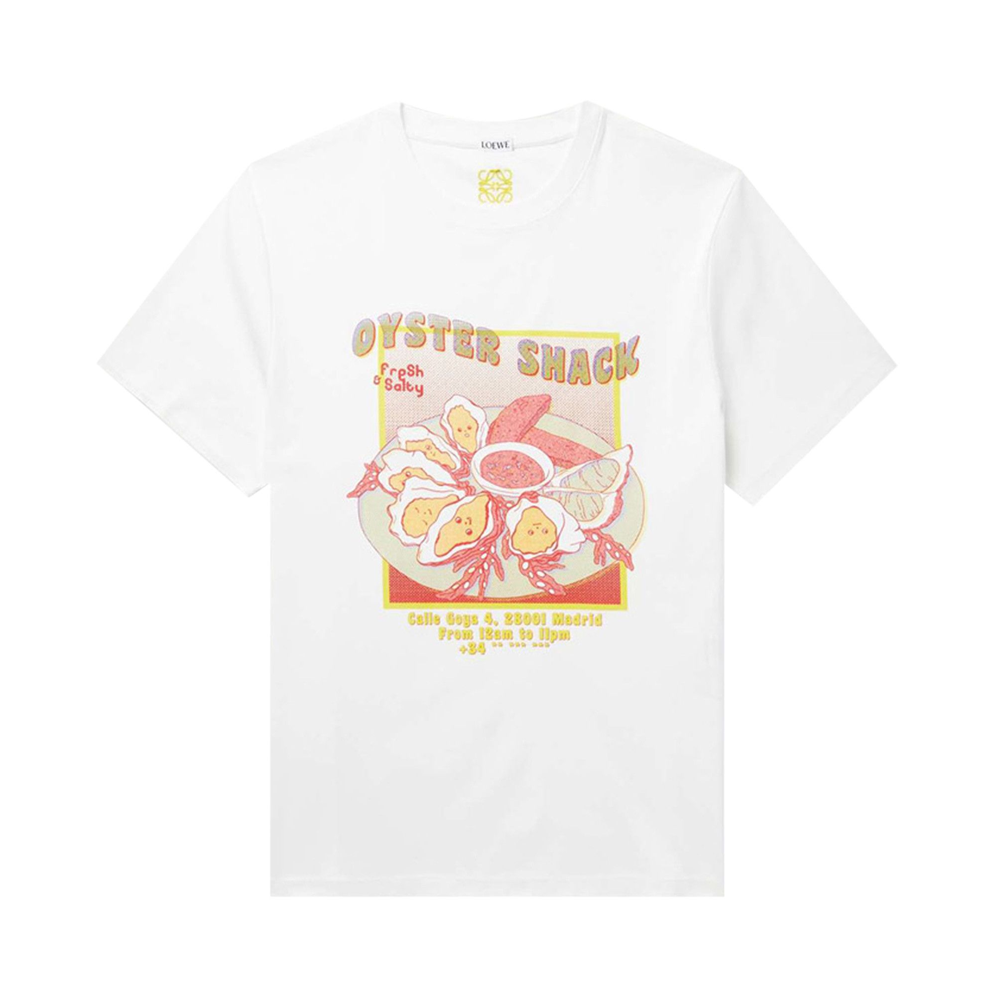 Buy Loewe Oysters Print T-Shirt 'White' - H526Y22X46 2100 | GOAT