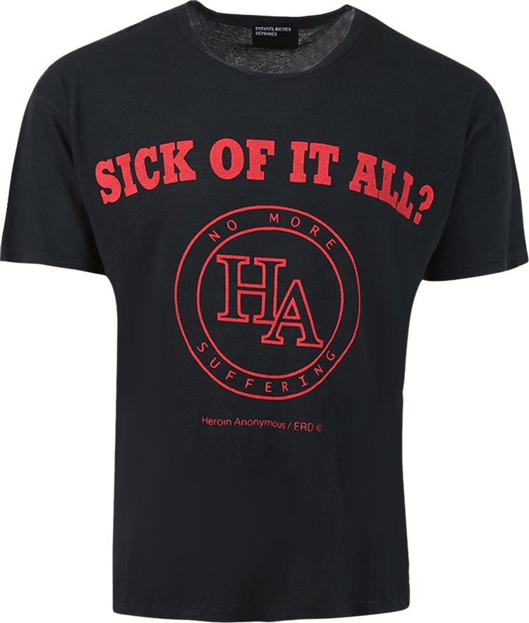 Enfants Riches Déprimés Sick Of It All? T-Shirt 'Faded Black/Red'