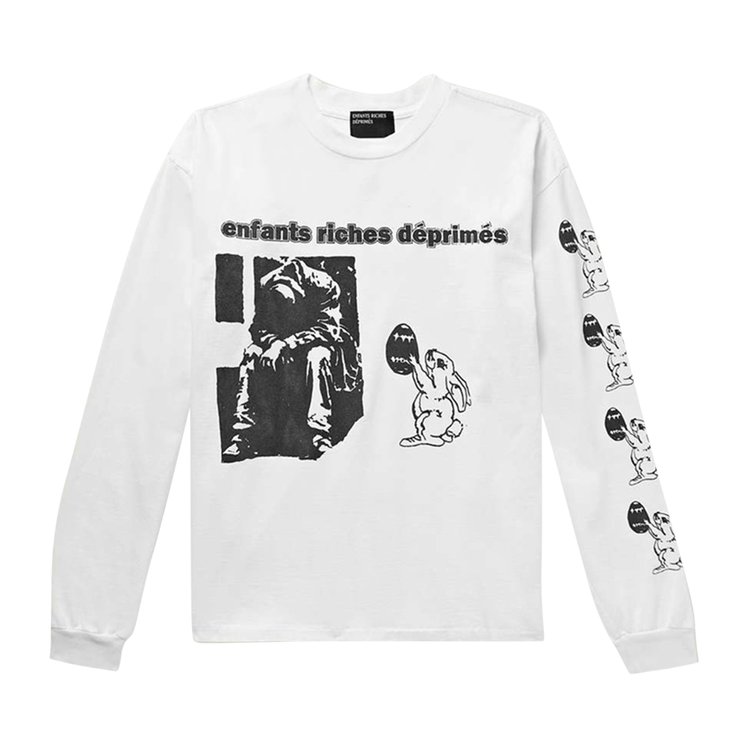 Buy Enfants Riches Déprimés Easter Long-Sleeve T-Shirt \'White/Black\' - 010  621 WHIT | GOAT